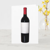 Weinflasche (Blankekarte) Karte (Gelbe Blume)