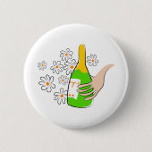 Weinflasche Button (Vorderseite)