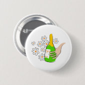 Weinflasche Button (Vorne & Hinten)