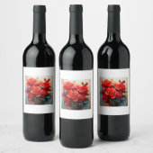 Weinflasche - Die Rote Rosen Kunstwerk Weinetikett (Flaschen)