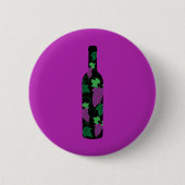 Weinflasche dunkel button (Vorderseite)