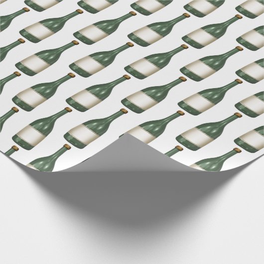 Weinflasche Geschenkpapier (Ecke)