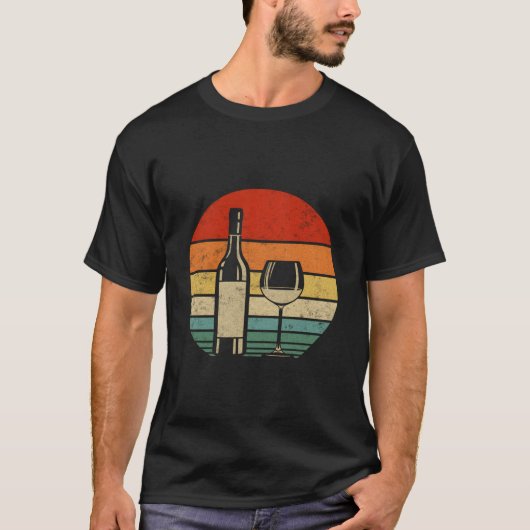 Weinflasche Glas Alkohol Vater Mutter T-Shirt (Vorderseite)