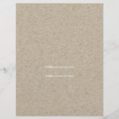 Weinflasche & Gläser Holiday Flyer Poster (Hinten)