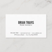 Weinflasche | Golden Visitenkarte (Rückseite)