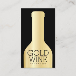 Weinflasche | Golden Visitenkarte