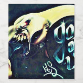 Weinflasche Graffiti Art Weinetikett (Einzelnes Label)