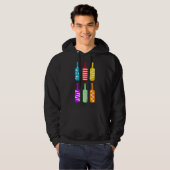 Weinflasche Hoodie (Vorne ganz)