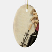 Weinflasche Keramik Ornament (Rechts)