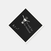 Weinflasche Korkenzieher Bereit für das Wochenende Serviette (Ecke)