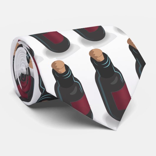 Weinflasche Krawatte (Gerollt)