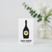 Weinflasche | Lux Visitenkarte (Stehend Vorderseite)