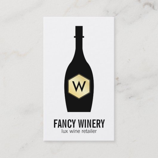 Weinflasche | Lux Visitenkarte (Vorderseite)