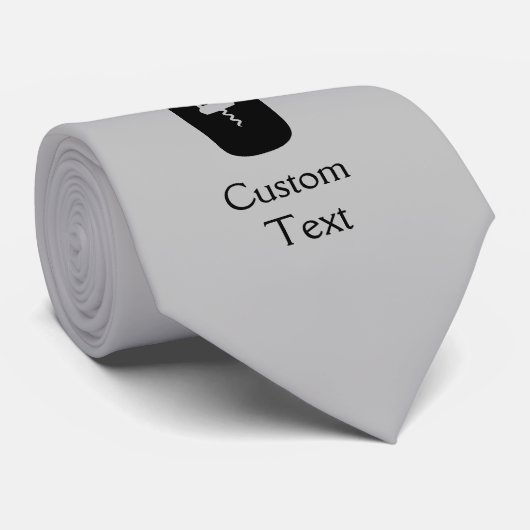 Weinflasche mit Flügeln und Korkenzieher Krawatte (Gerollt)