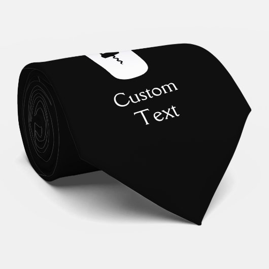 Weinflasche mit Flügeln und Korkenzieher Krawatte (Gerollt)