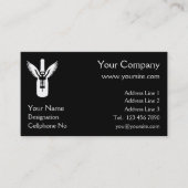 Weinflasche mit Flügeln und Korkenzieher Visitenkarte (Vorderseite)