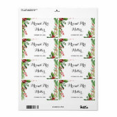 Weinflasche mit Mini-Champagner-Flasche - botanisc (Vorne)