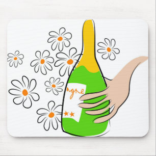 Weinflasche Mousepad