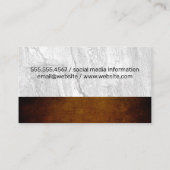 Weinflasche | Rock Slate and Texture Business Visitenkarte (Rückseite)