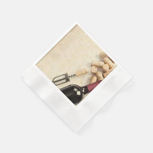 Weinflasche Serviette (Ecke)