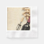 Weinflasche Serviette (Vorderseite)