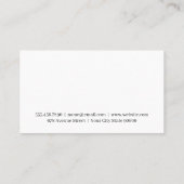 Weinflasche und Glas | Anwesen Visitenkarte (Rückseite)