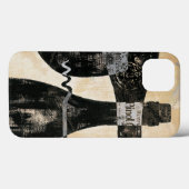 Weinflasche und Glas Case-Mate iPhone Hülle (Rückseite (Horizontal))