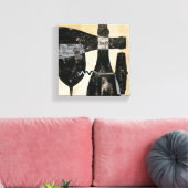 Weinflasche und Glas Leinwanddruck (Insitu (Wohnzimmer))