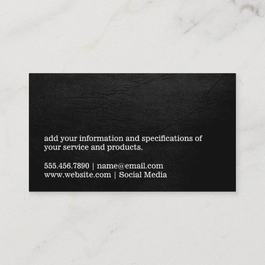 Weinflasche und Glas | Lux | Reben Visitenkarte (Rückseite)