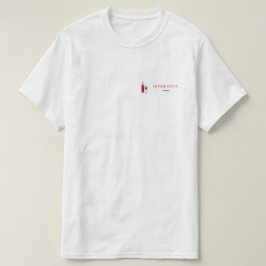 Weinflasche und Glas weiß T-Shirt