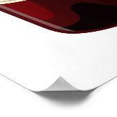 Weinflasche und Glasdarstellung Poster (Ecke)
