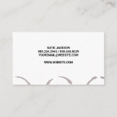 Weinflasche und Trauben | Wein | Weinberge Visitenkarte (Rückseite)