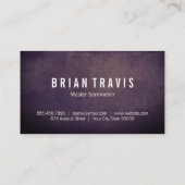 Weinflasche | Vintager Hintergrund Visitenkarte (Rückseite)