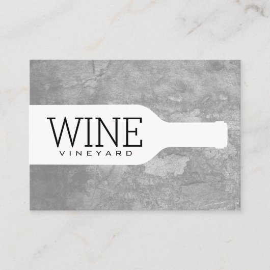 Weinflasche Visitenkarte (Vorderseite)