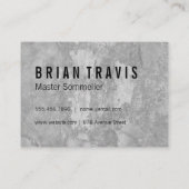 Weinflasche Visitenkarte (Rückseite)