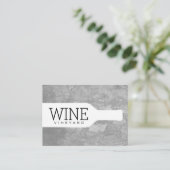 Weinflasche Visitenkarte (Stehend Vorderseite)