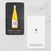 Weinflasche Visitenkarte (Vorne/Hinten)