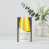 Weinflasche Visitenkarte (Stehend Vorderseite)