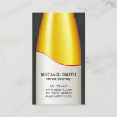 Weinflasche Visitenkarte (Vorderseite)