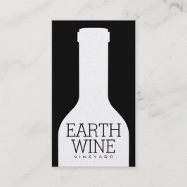 Weinflasche Visitenkarte