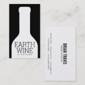 Weinflasche Visitenkarte (Vorne/Hinten)