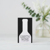 Weinflasche Visitenkarte (Stehend Vorderseite)