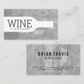 Weinflasche Visitenkarte (Vorne/Hinten)