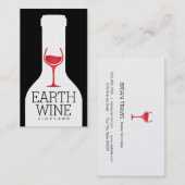 Weinflasche Visitenkarte (Vorne/Hinten)