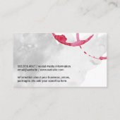 Weinflasche | Visitenkarte für Wasserfarben (Rückseite)