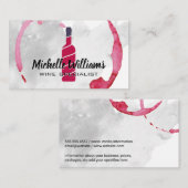 Weinflasche | Visitenkarte für Wasserfarben (Vorne/Hinten)