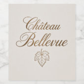 Weinflasche Weinetikett (Einzelnes Label)