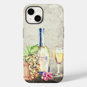 Weinflasche, Weinglas Trauben Weinberg Weingut Case-Mate iPhone 14 Hülle