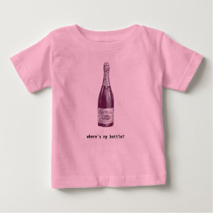 Weinflasche - Wo ist meine Flasche? Baby T-shirt