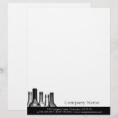 Weinflaschen Beruflicher Letterhead Briefkopf (Vorne/Hinten)
